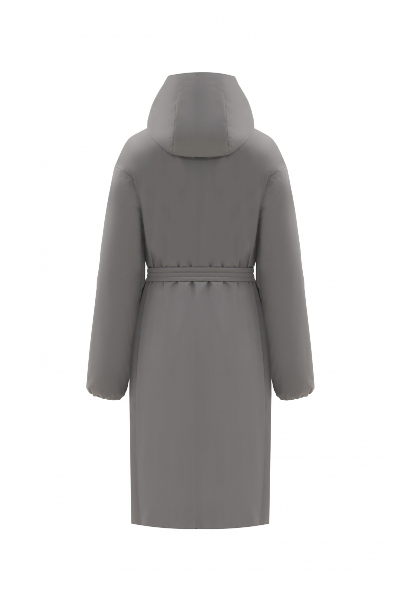 Женское пальто Elema 5-12383-1-164 серый