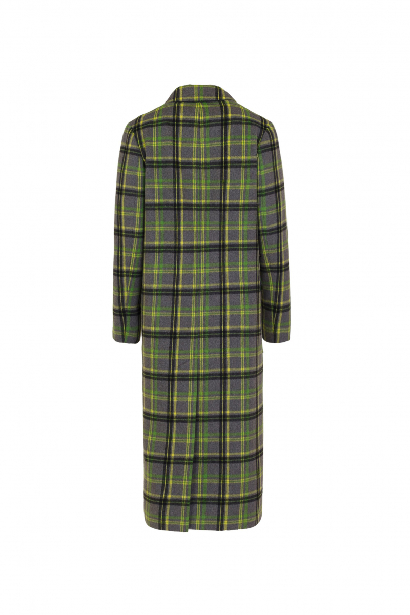 Женское пальто Elema 1-12745-1-164 зелёная_клетка