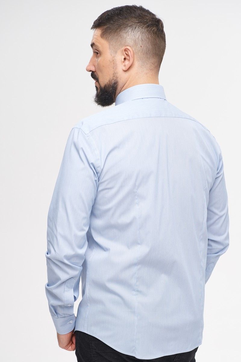 Рубашки с длинным рукавом Nadex 01-047411/302-22_182-188 бело-голубой