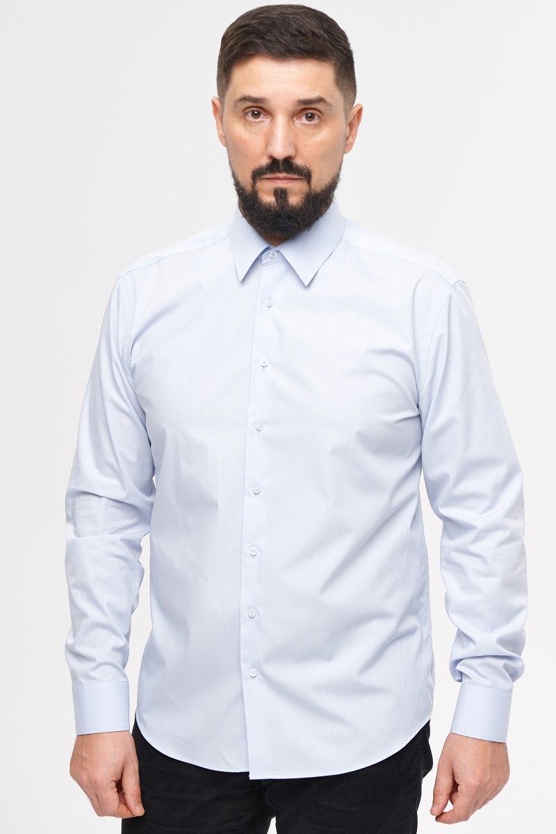 Рубашки с длинным рукавом Nadex 01-047411/204-22_182-188 бело-голубой