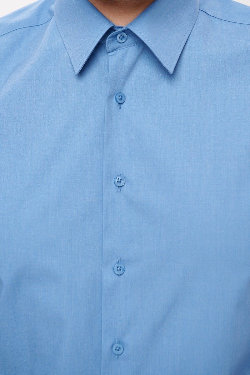 Рубашки с длинным рукавом Nadex 01-047411/204-22_182-188 светло-джинсовый