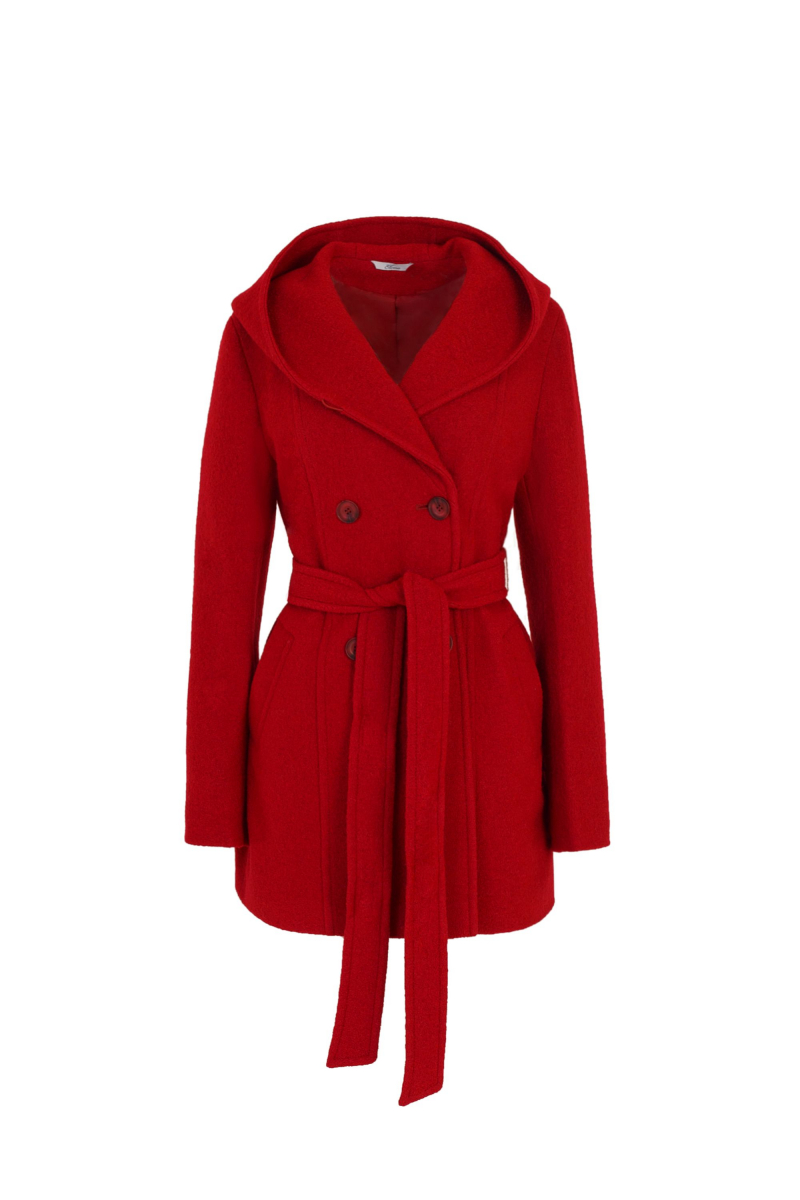 Женское пальто Elema 1-12595-1-164 бордо