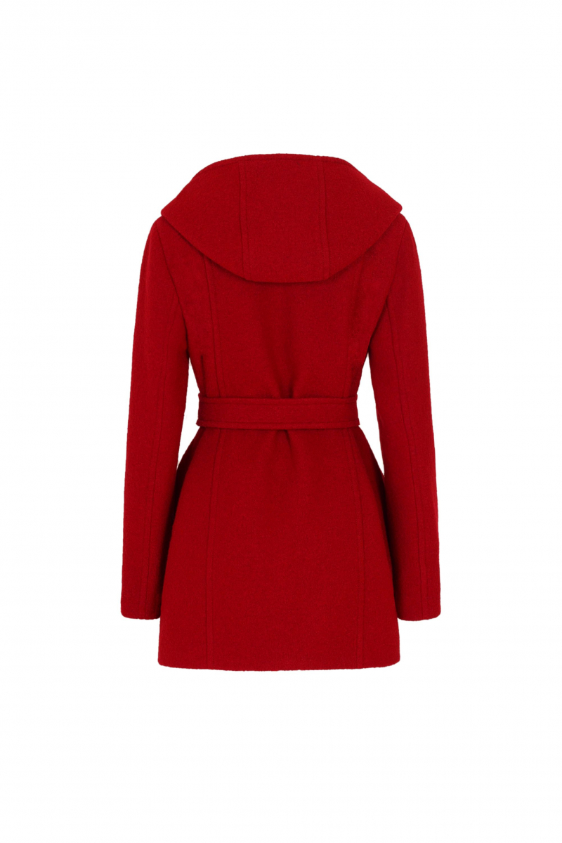 Женское пальто Elema 1-12595-1-170 бордо