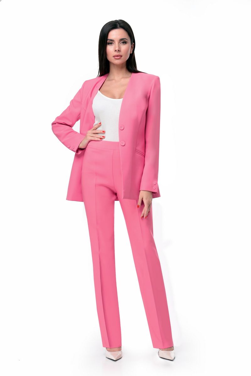 Брючный костюм Мишель стиль 1024-1 розово-коралловый