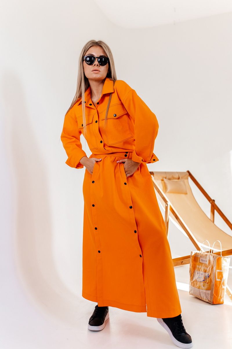 Юбочный костюм Amberа Style 2017 апельсин