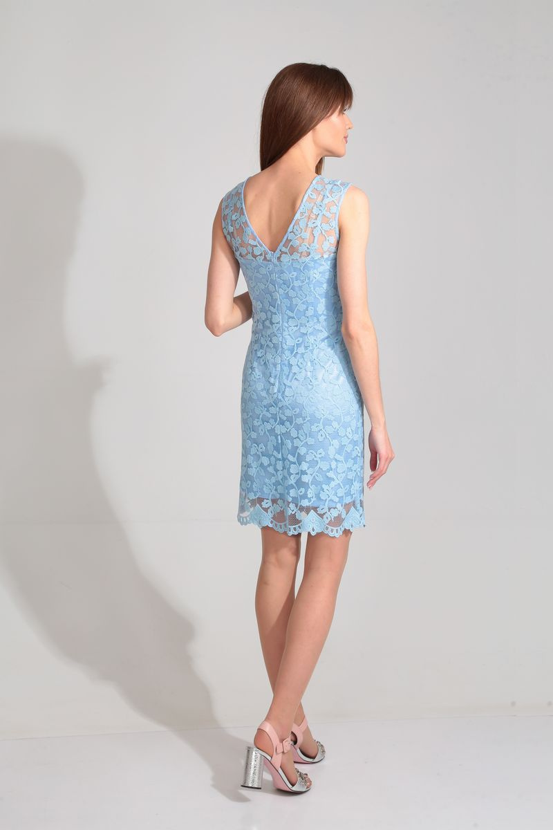 Платье со съемной юбкой Golden Valley 4377 голубой