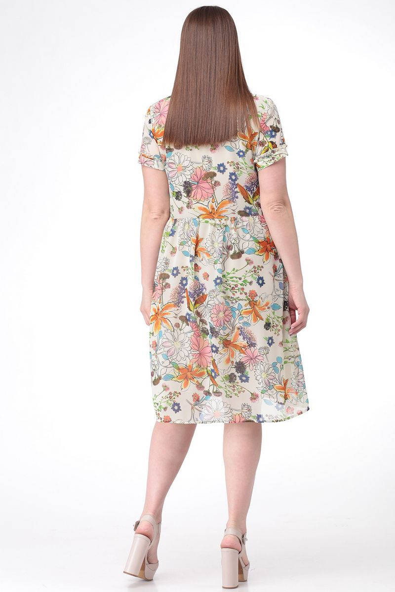 Платье LadisLine 1092 цветочный