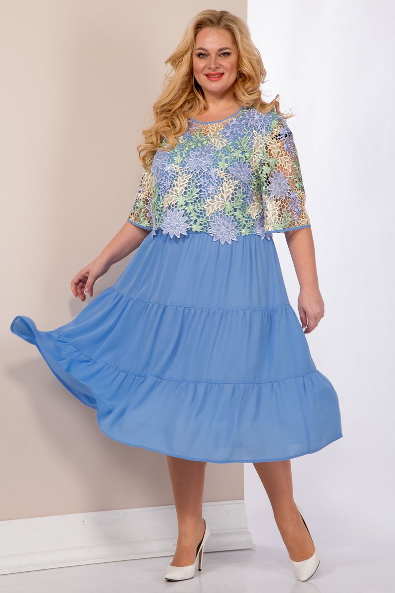 Платья Aira Style 958 голубой