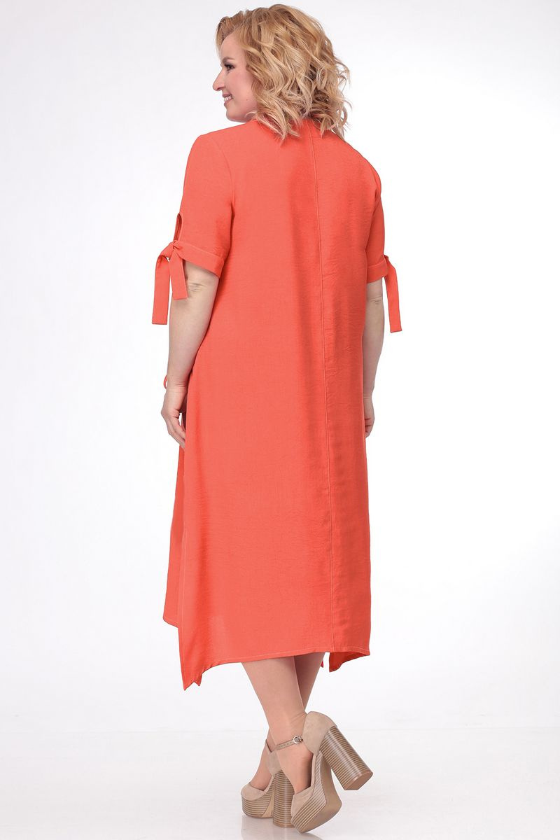 Платье LadisLine 1080 бл.лосось