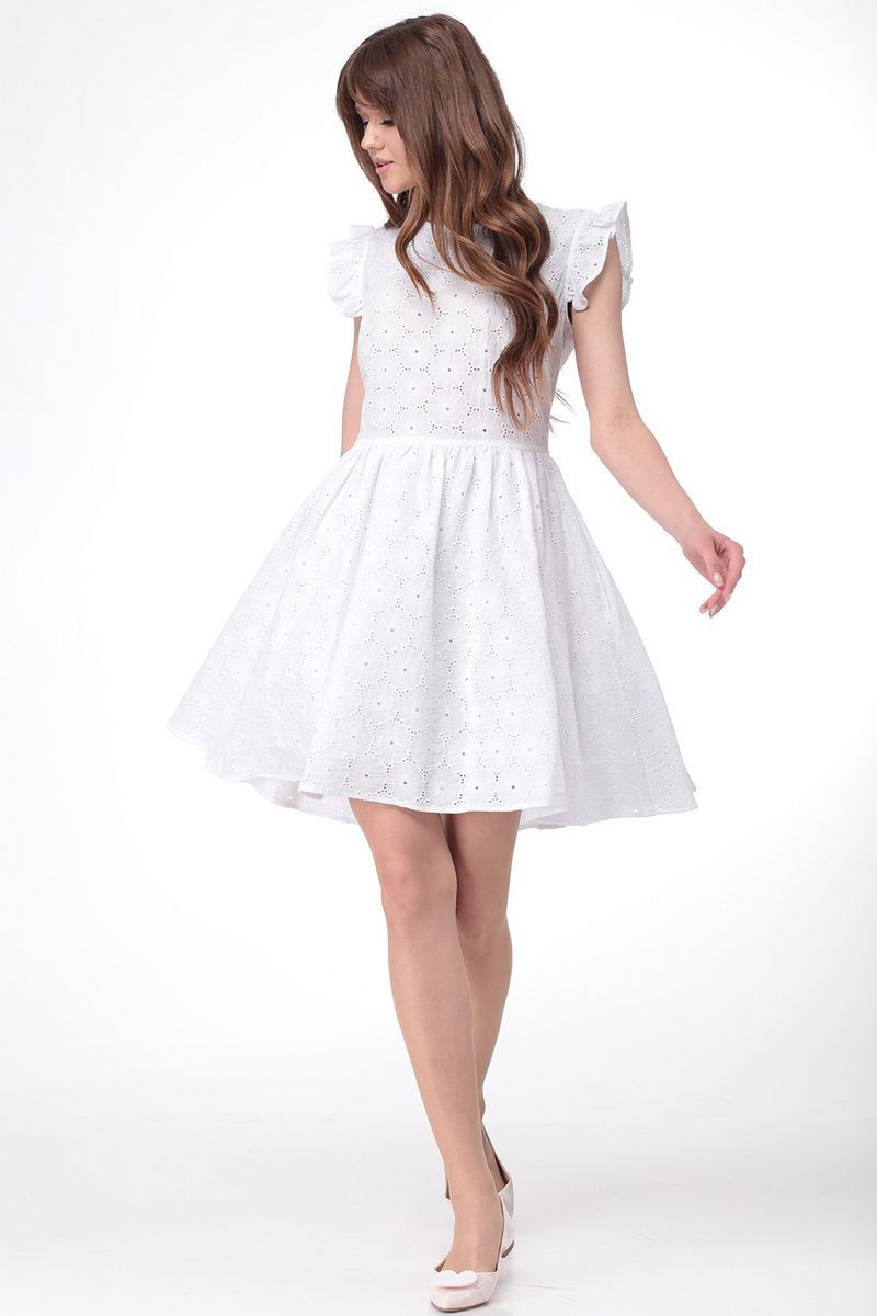 Платье LadisLine 1093 белый