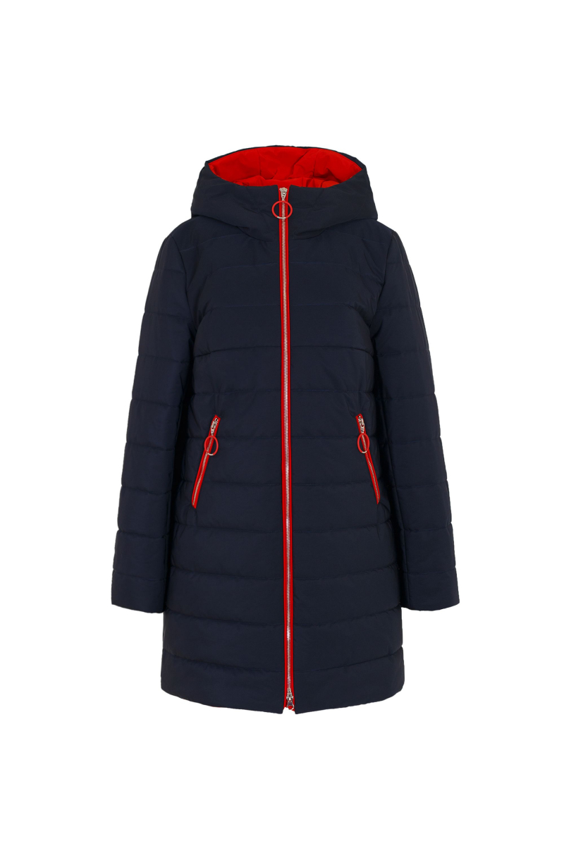 Женская куртка Elema 4-9274-4-164 тёмно-синий/красный