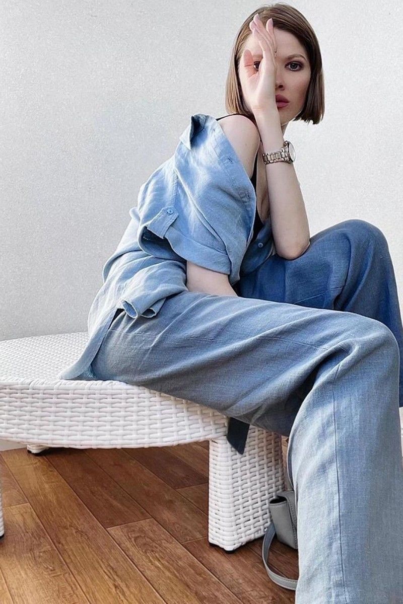 Брюки Individual design 20202-1 джинсовый