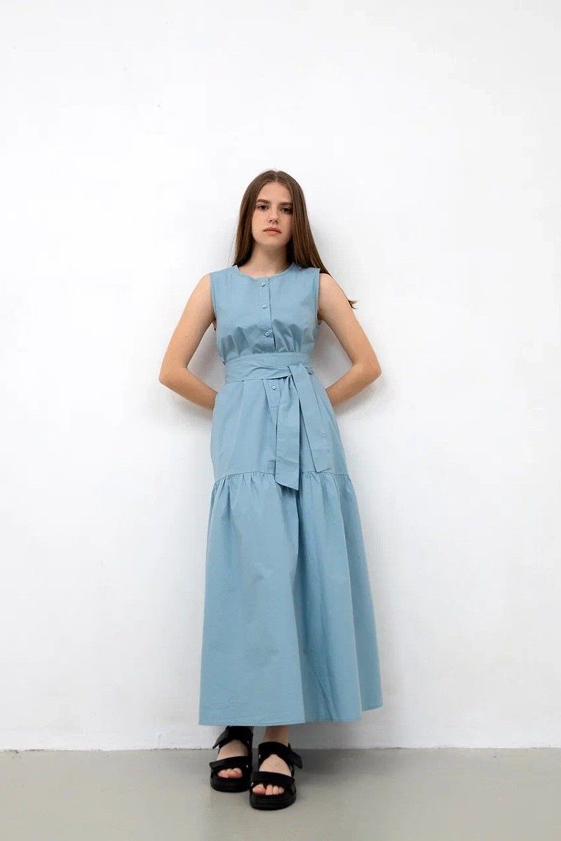 Платья Individual design 21149 серо-голубой