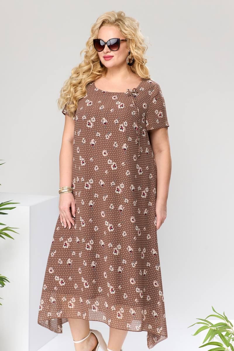 Платья Romanovich Style 1-1332 коричневый