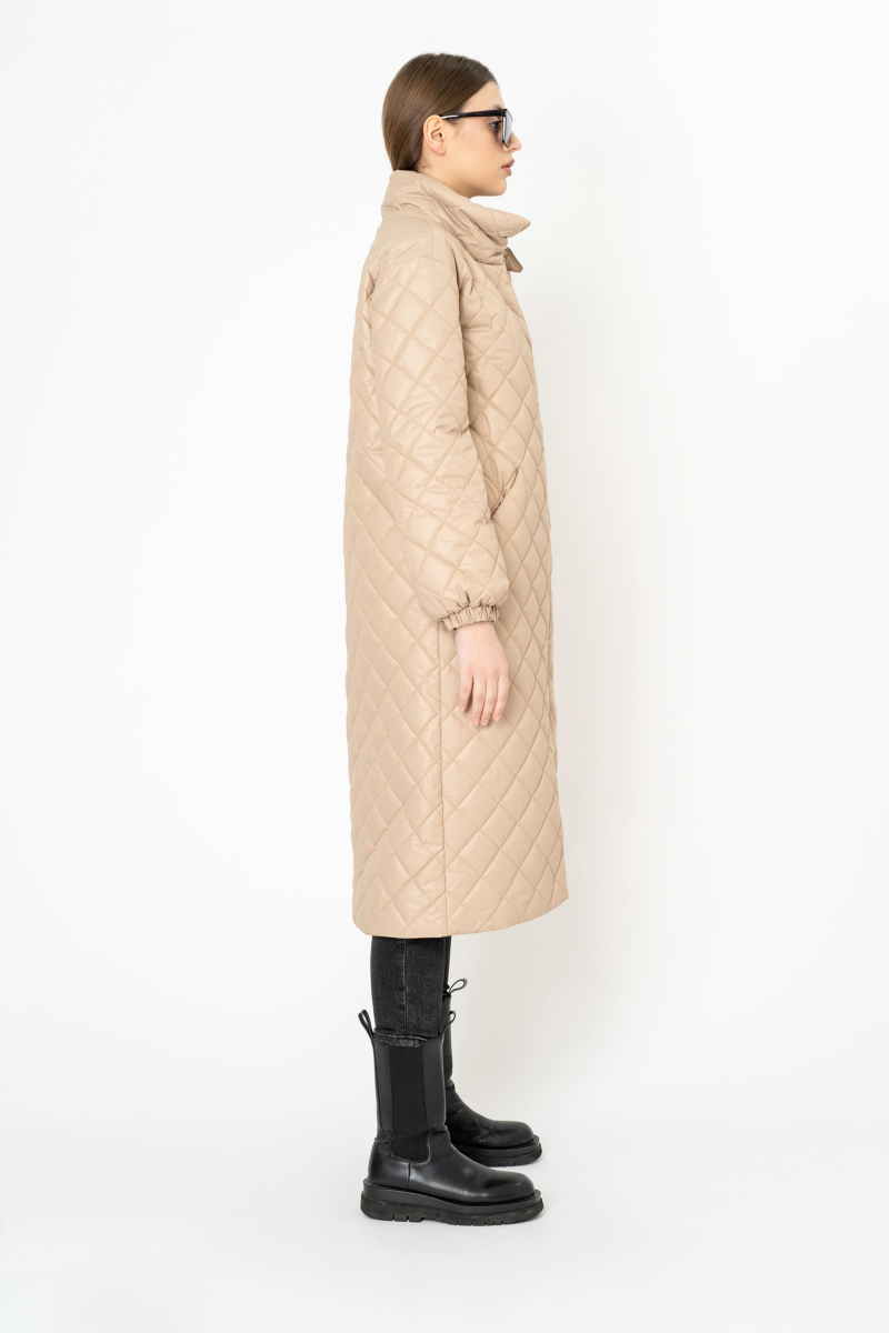 Женское пальто Elema 5-10635-1-170 бежевый