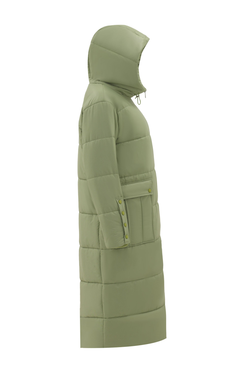 Женское пальто Elema 5-12191-1-164 полынь