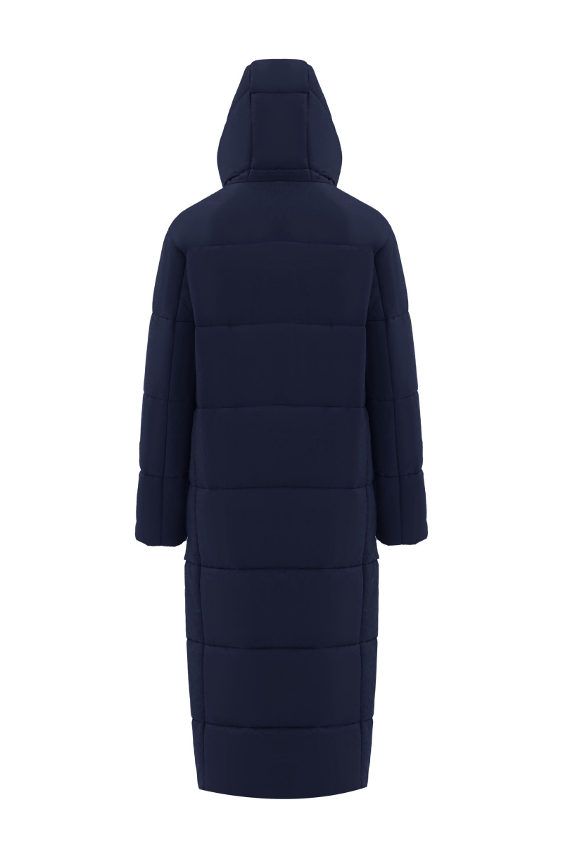 Женское пальто Elema 5-12191-1-164 тёмно-синий
