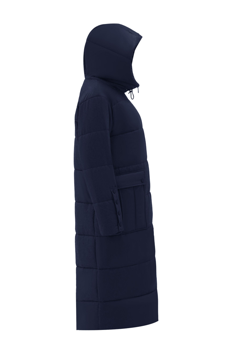 Женское пальто Elema 5-12191-1-170 тёмно-синий