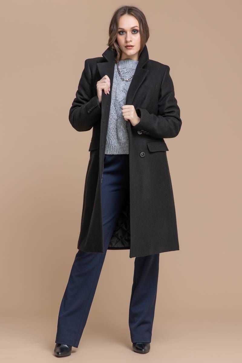 Женское пальто Domna 8310 черный(170)