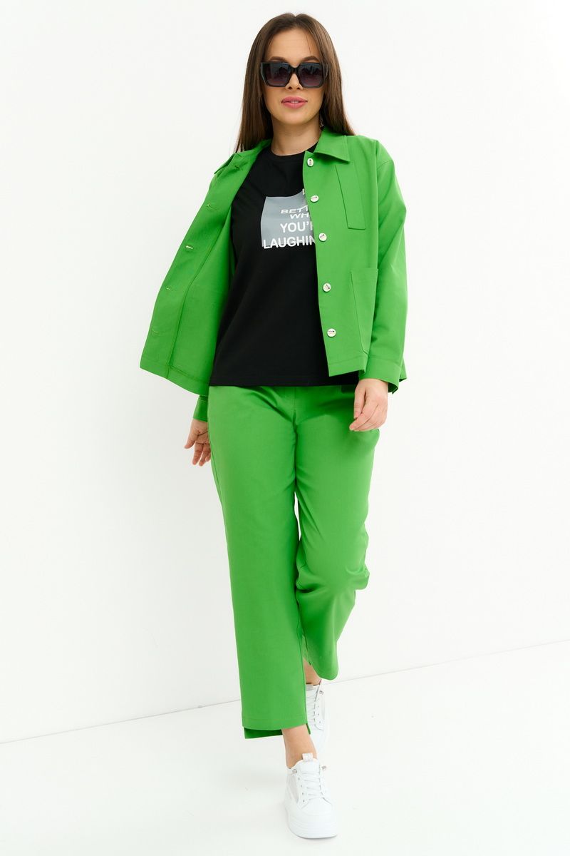 Женский комплект с курткой Магия моды 2229 зеленый