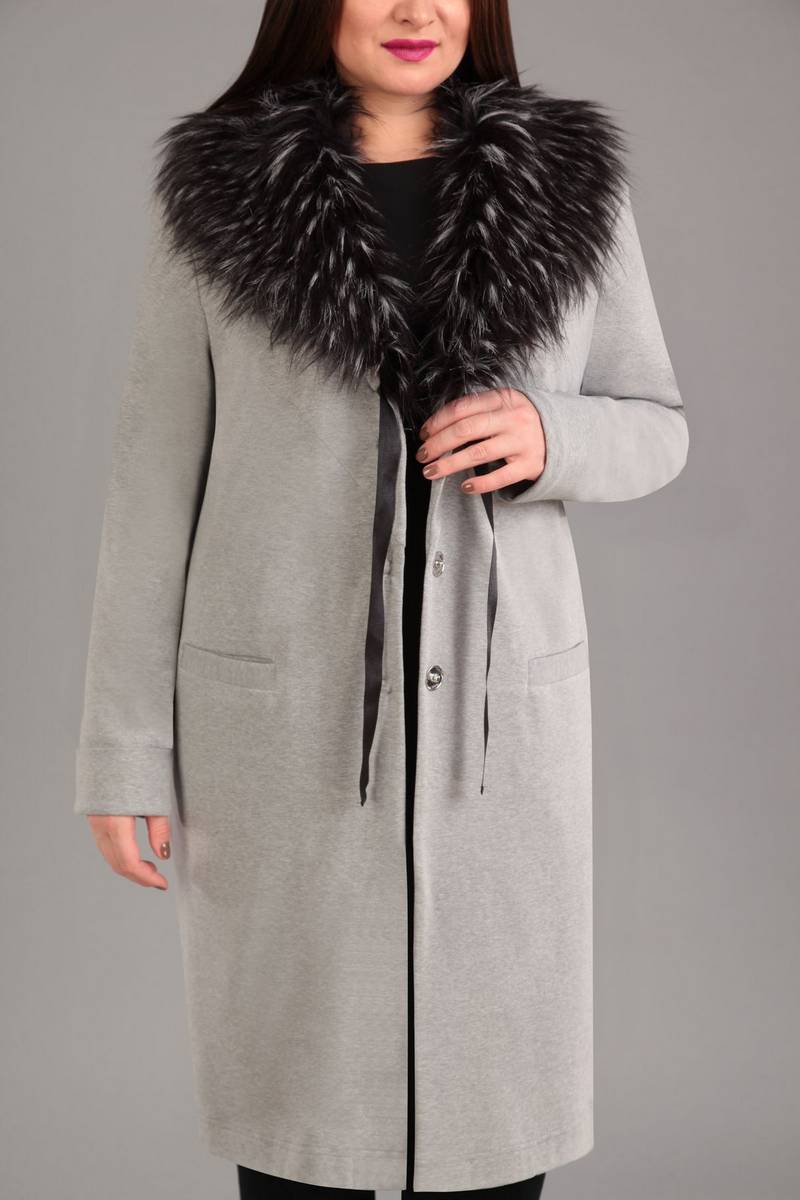 Женское пальто IVA 850 св.серый