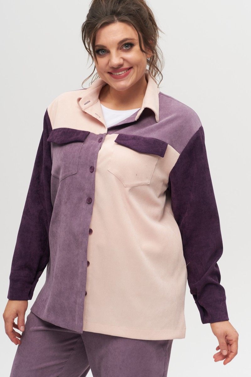 Рубашки Anelli 1303 фиолет