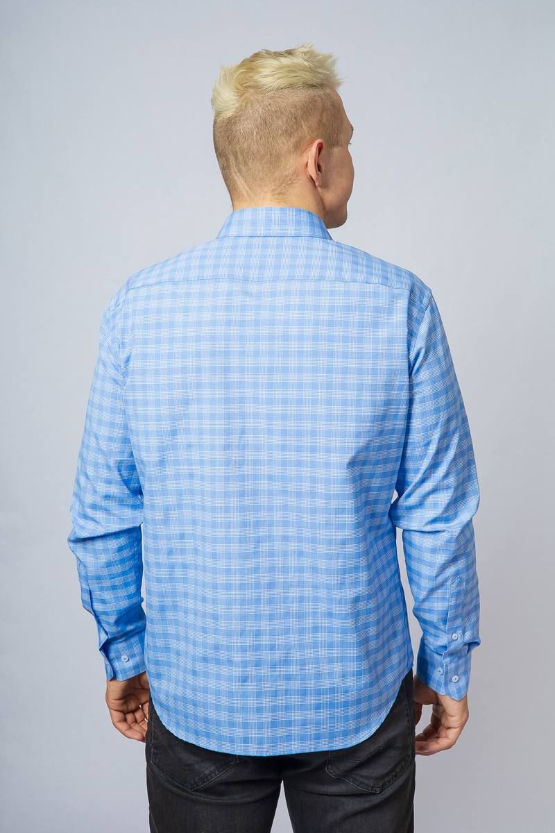 Рубашки с длинным рукавом Nadex 01-048612/429-23_182-188 голубой