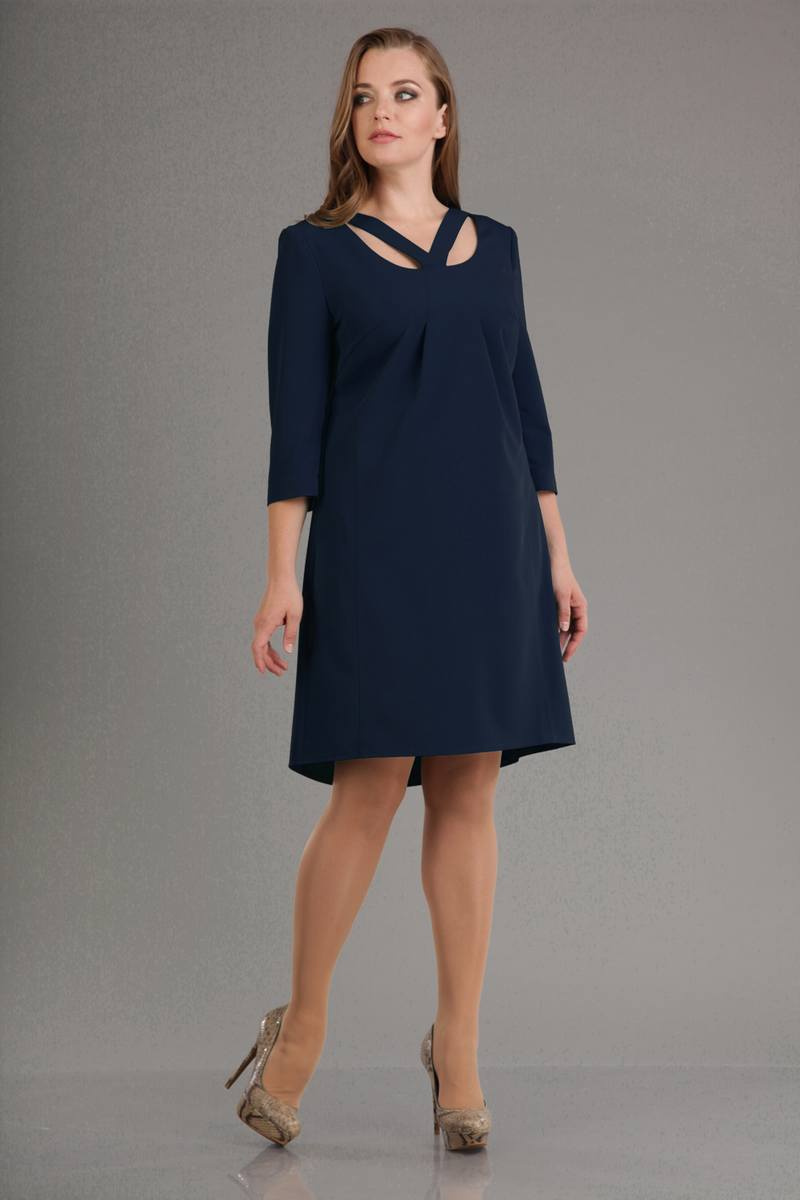 Платья Liona Style 555 темно-синий