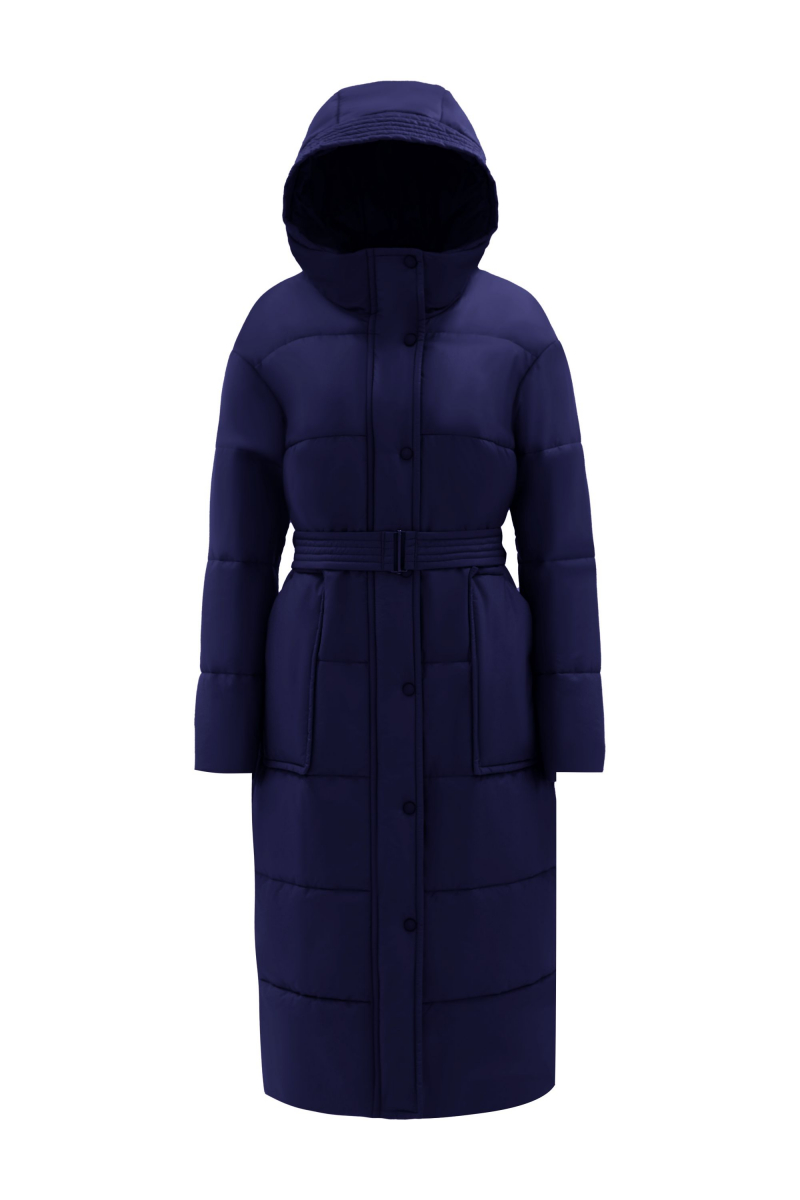 Женское пальто Elema 5-12173-1-170 сине-фиолетовый