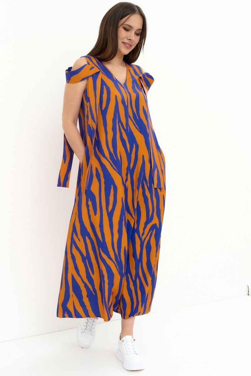 Платья Магия моды 2254 оранж-синий