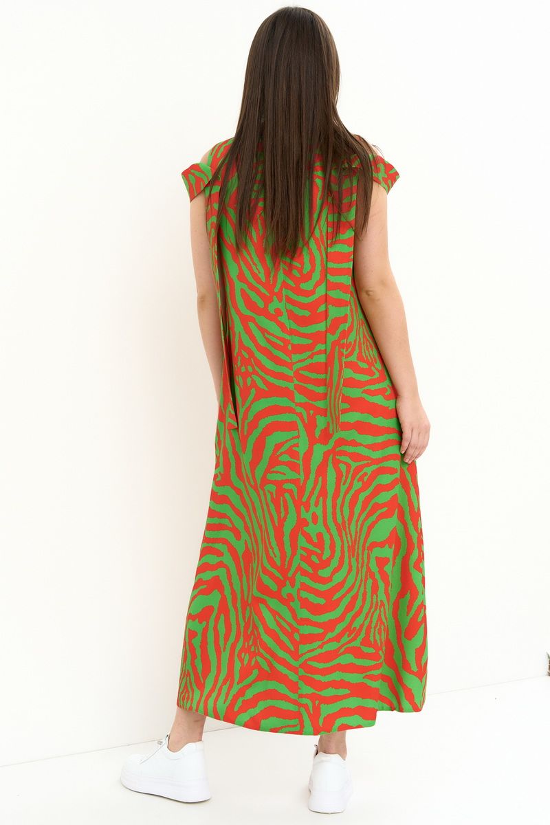 Платья Магия моды 2254 красный-зеленый