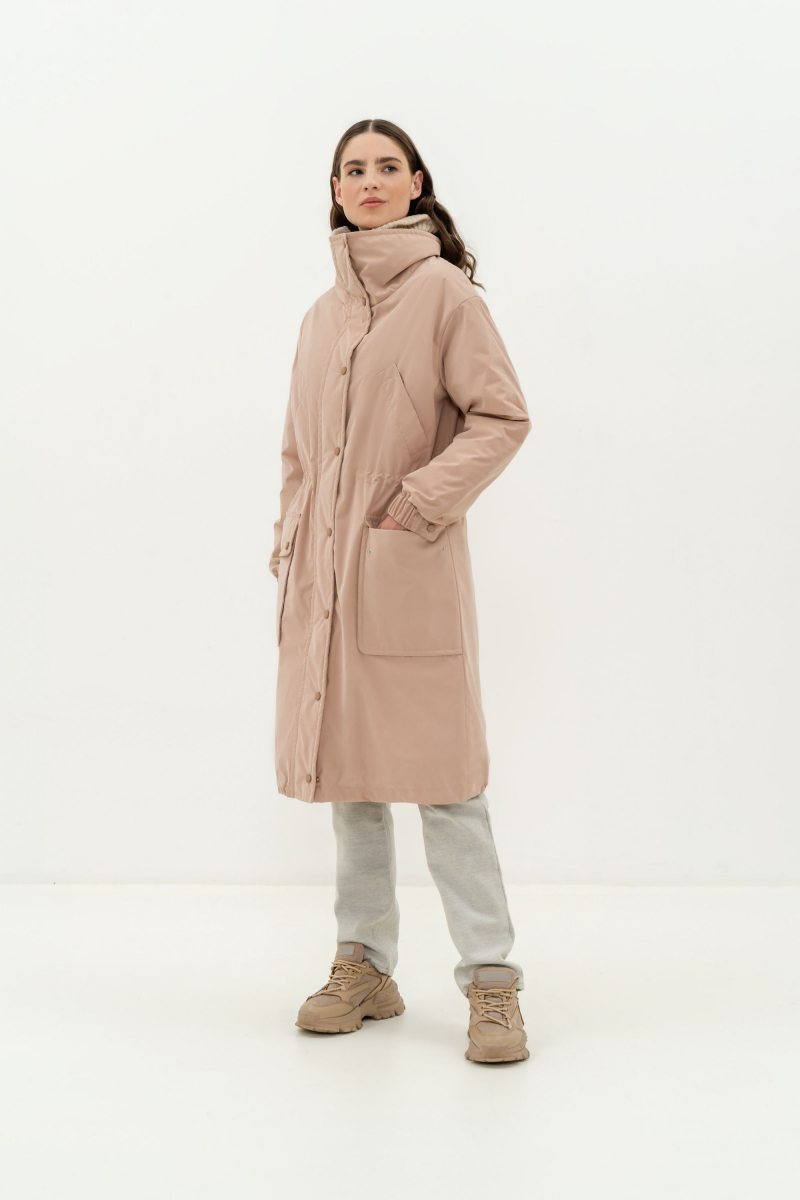 Женское пальто Elema 5-12068-1-170 светло-бежевый