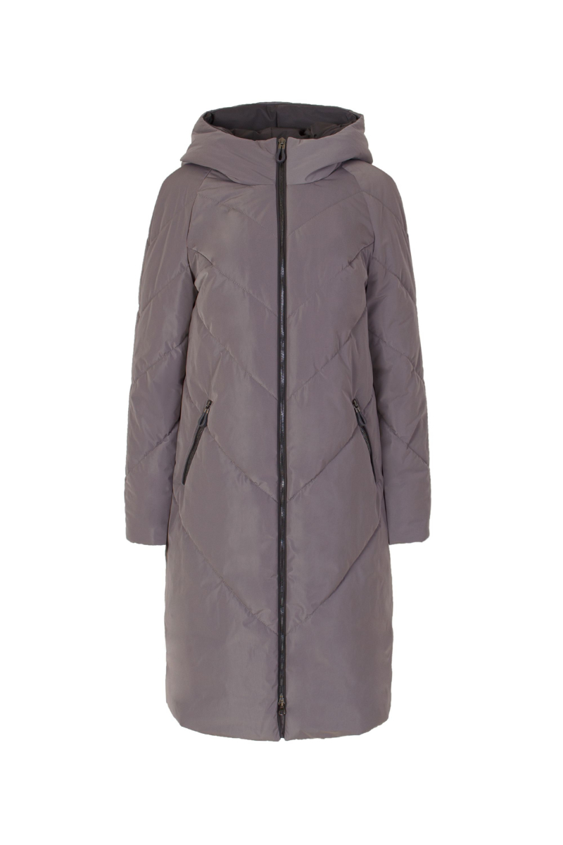 Женское пальто Elema 5-9196-4-170 серый/графит