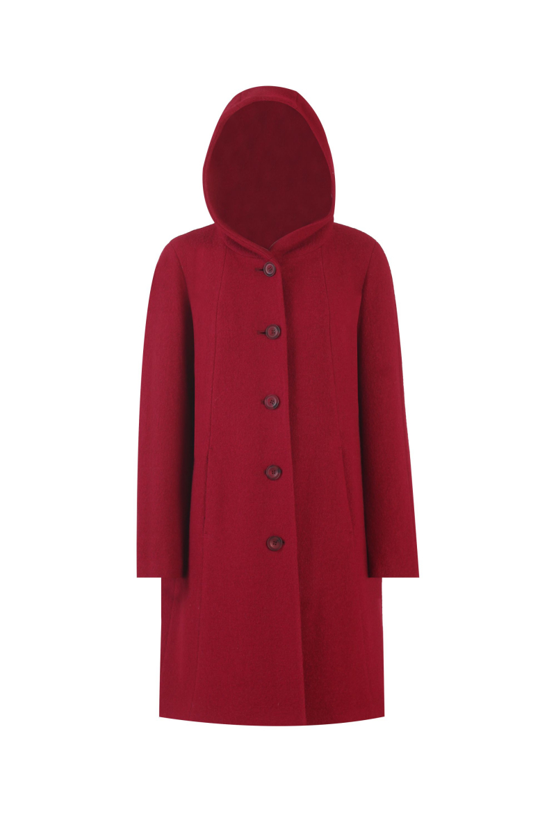 Женское пальто Elema 6-12282-1-170 бордо