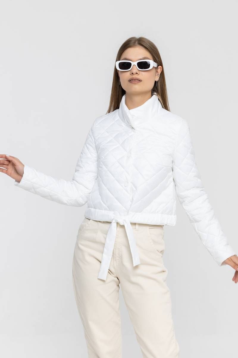 Женская куртка InterFino 80-2022 белый