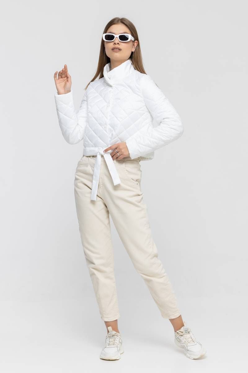 Женская куртка InterFino 80-2022 белый