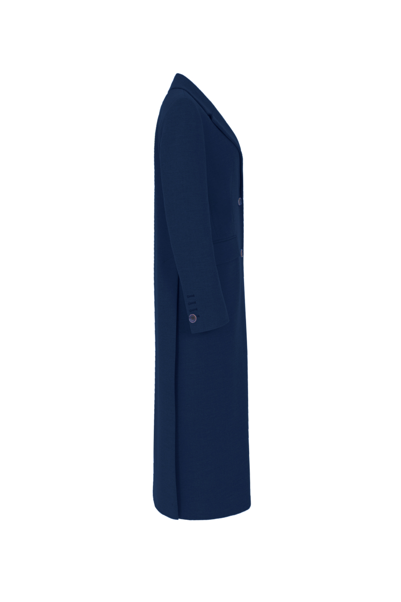 Женское пальто Elema 1-12597-1-164 тёмно-синий