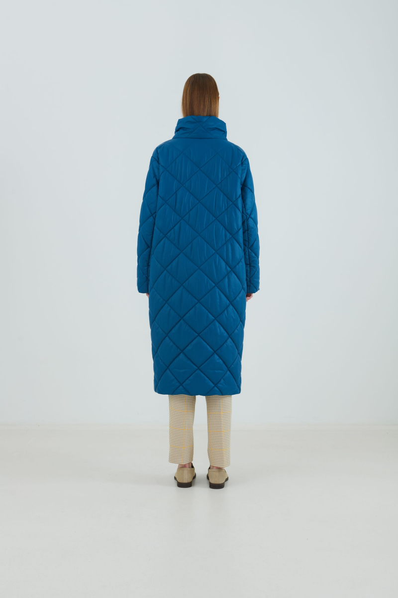 Женское пальто Elema 5-13057-1-170 василёк