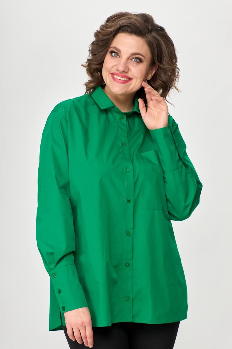 Рубашки Avenue Fashion 0301-2 ярко-зеленый