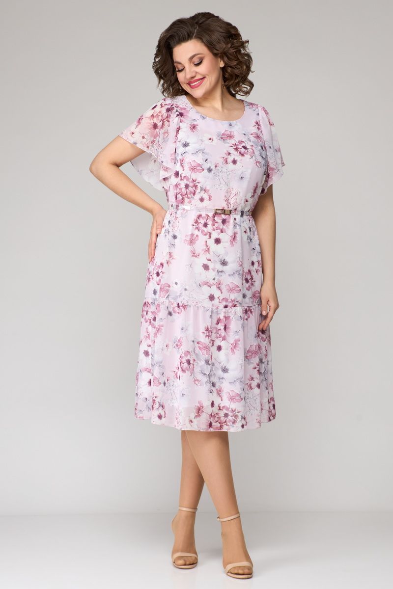 Платья Мишель стиль 1123 сиренево-розовый