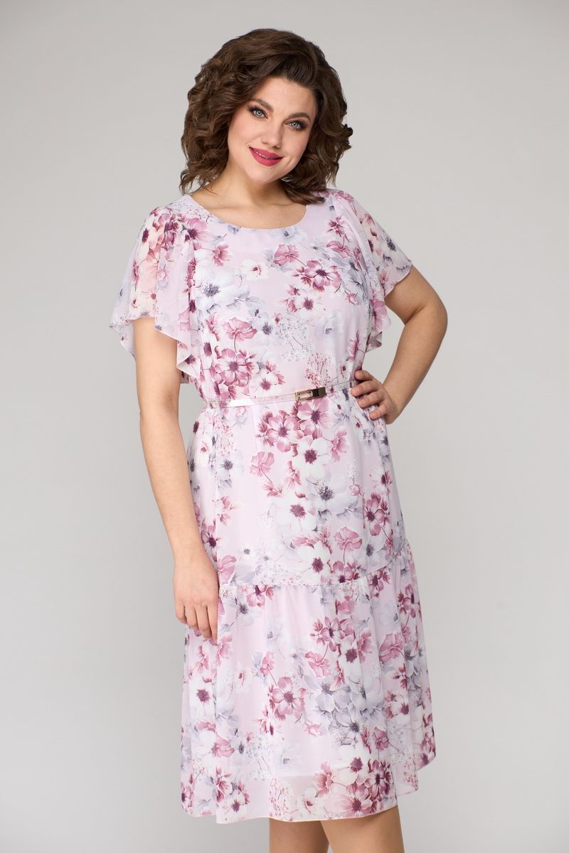 Платья Мишель стиль 1123 сиренево-розовый