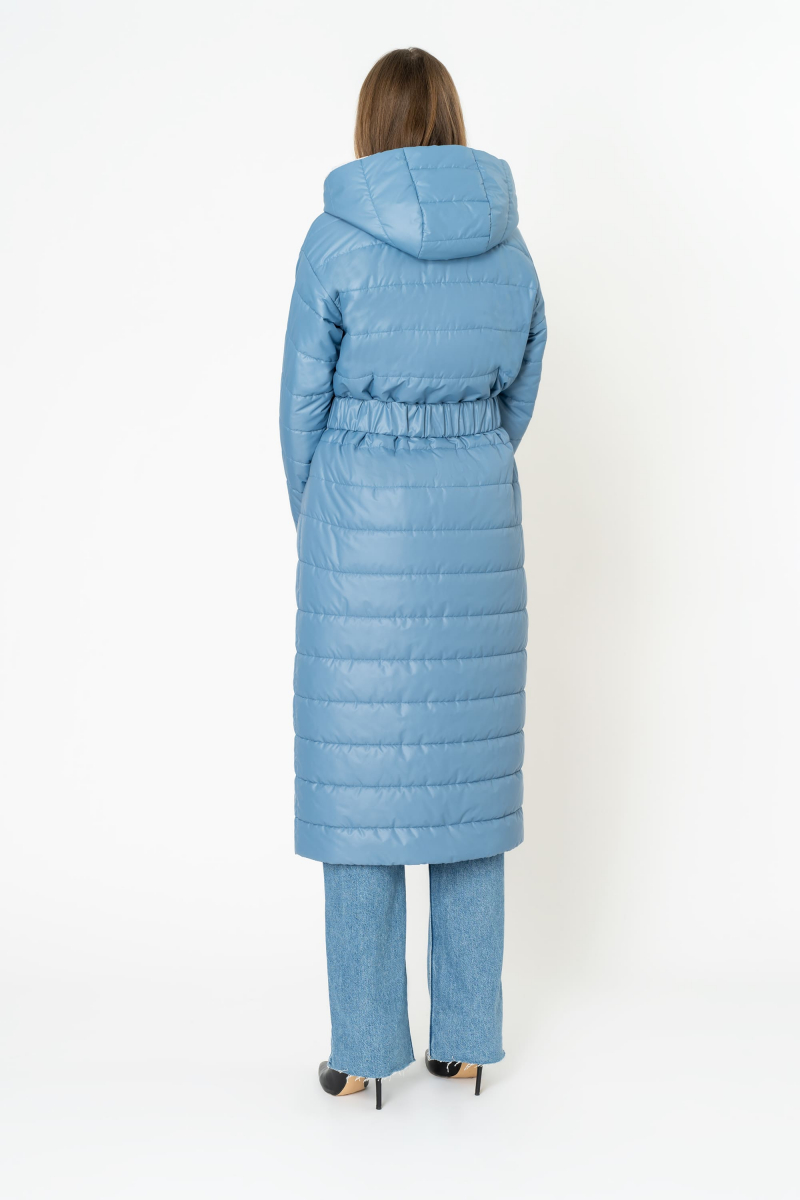 Женское пальто Elema 5-10910-1-170 серо-голубой