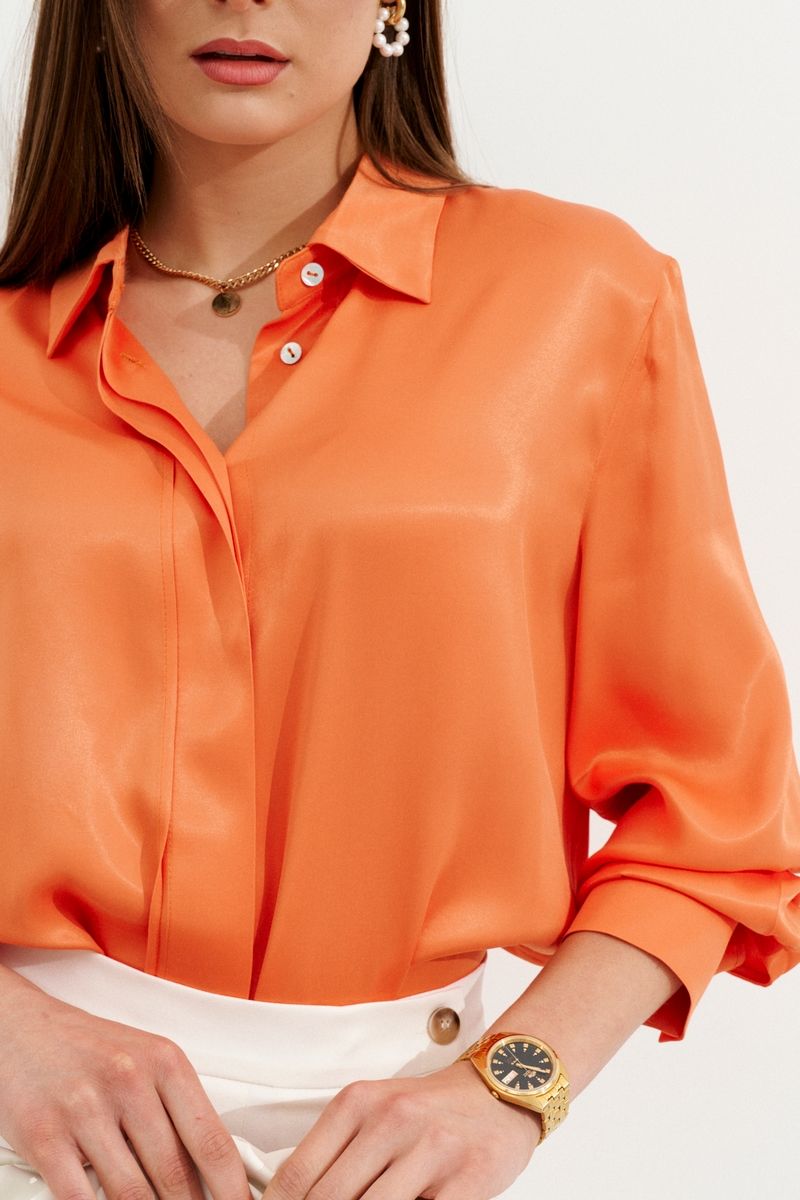 Рубашки Ketty К-06040w оранжевый