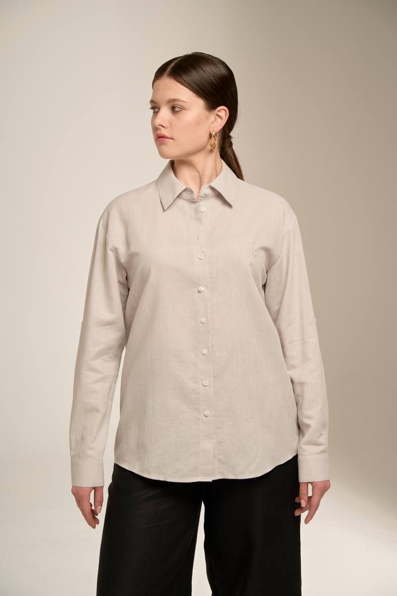 Рубашки Nadex 20-081130/211-23_164 светло-серый