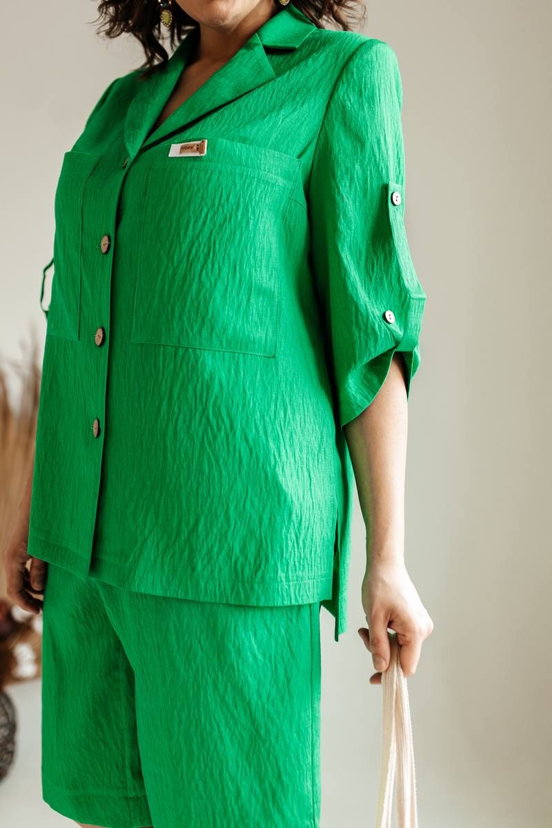 Женский комплект с шортами Romanovich Style 2-2489 зеленый