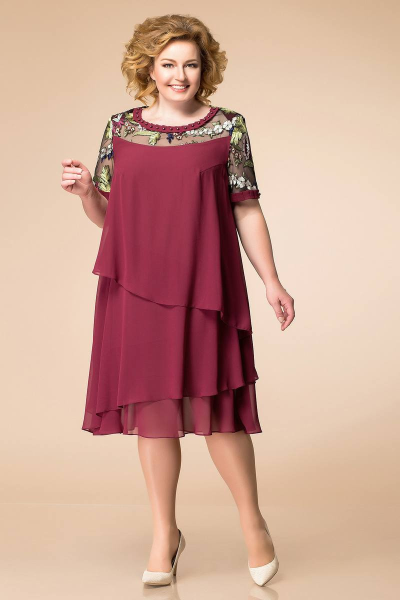 Платье Romanovich Style 1-1498 бордо