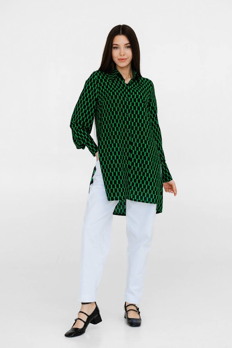 Блузы Ivera 5058L черный, зеленый
