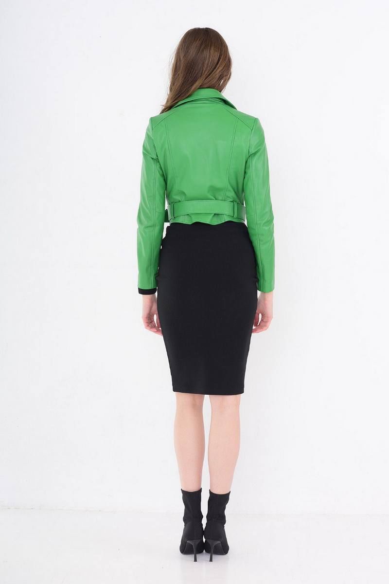 Женская куртка InterFino 46-2023 зеленый
