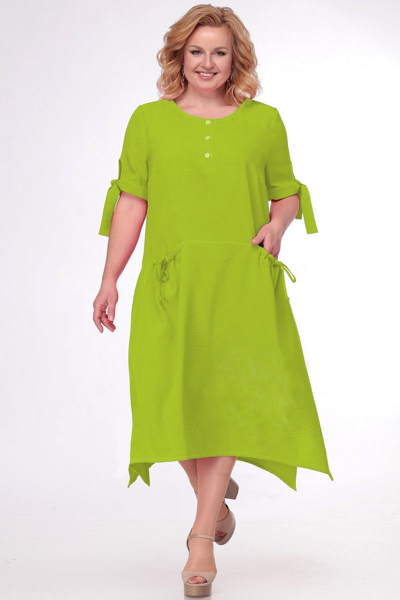 Платье LadisLine 1080/1 лайм_без_печати