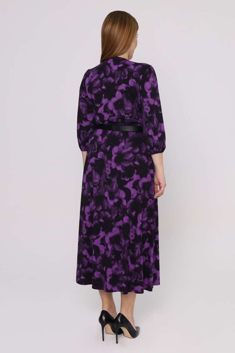Платья Панда 104980w черно-фиолетовый